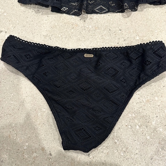 ROXY LADIES TWO PIECE BIKINI BLACK MEDIUM - Picture 4 of 5